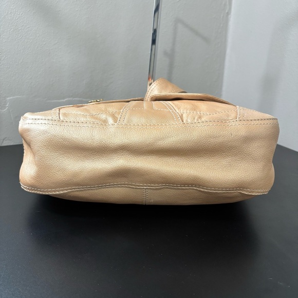 Wilson’s Leather Y2K Metallic Gold Hobo Shoulder Bag Purse - Picture 11 of 16